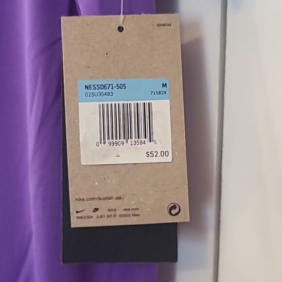 Nike Men Digi Swoosh Short Sleeve Hydroguard Purple Size M - Picture 7 of 14